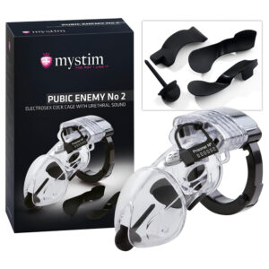 mystim Pubic Enemy No 2 - elektro penisová klec
