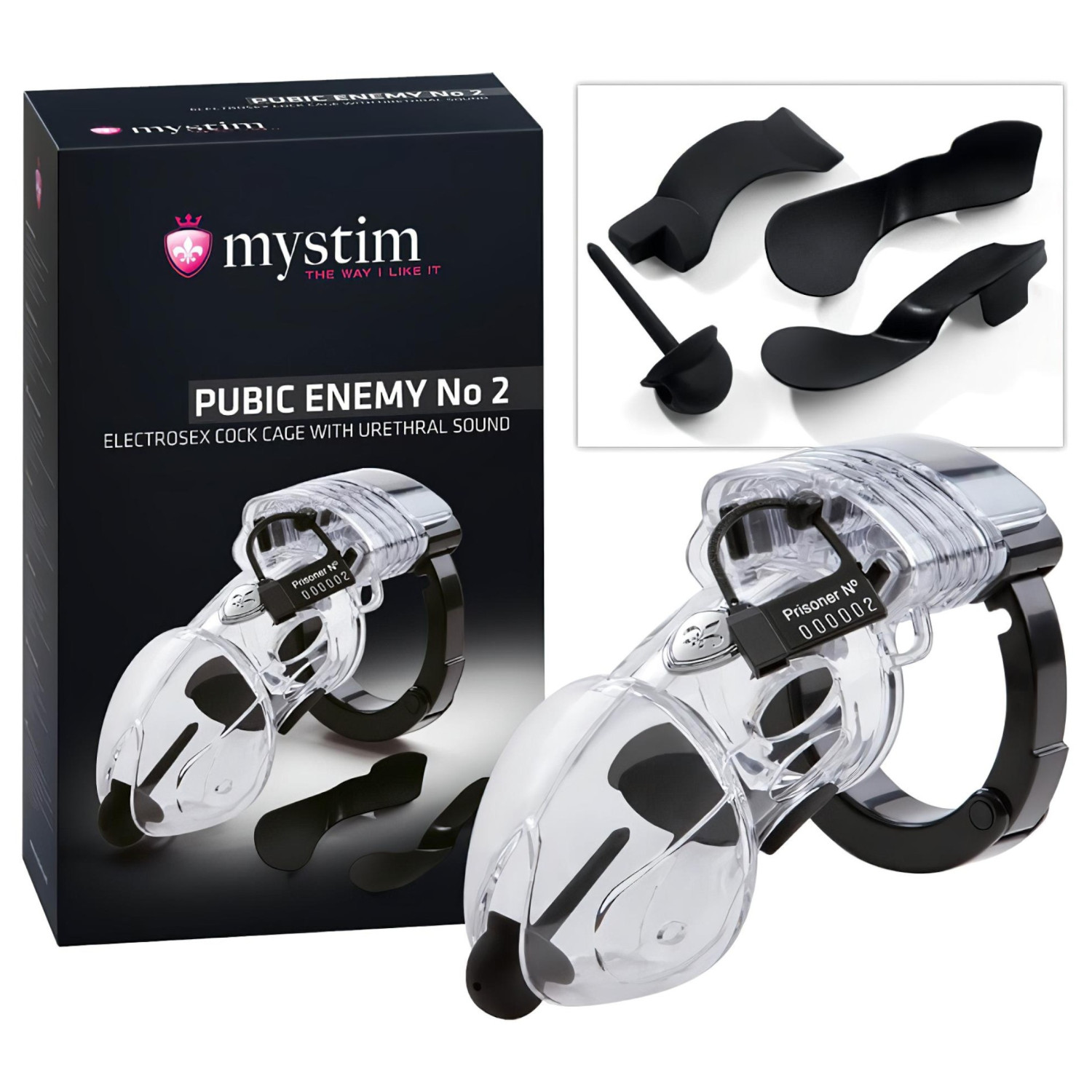mystim Pubic Enemy No 2 - elektro penisová klec