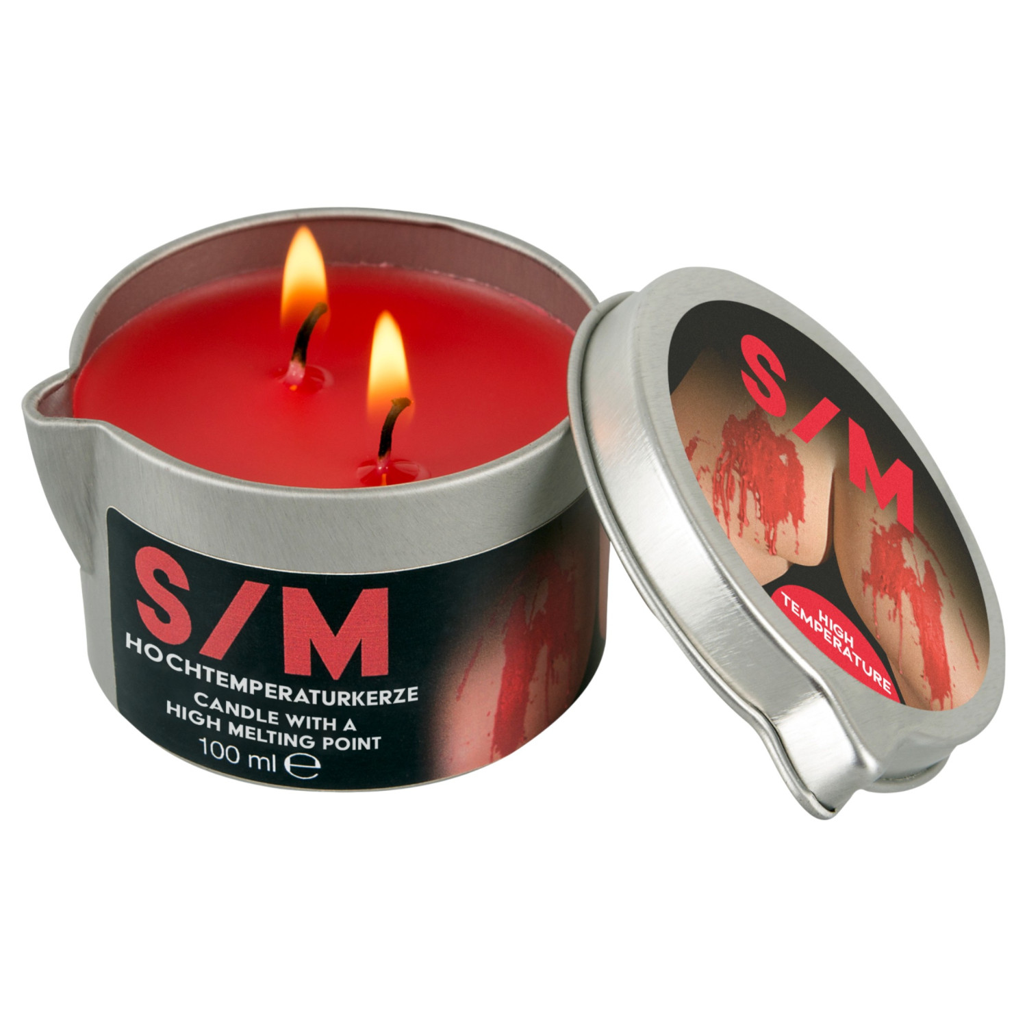 BDSM High Temperature - tělová svíčka na bdsm z parafínu - 100 ml