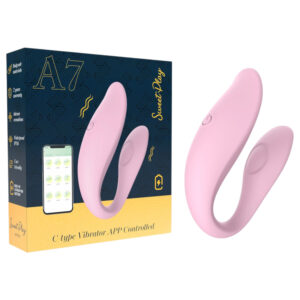 Erospace Sweet Play - párový vibrátor ovládaný aplikací (růžový)