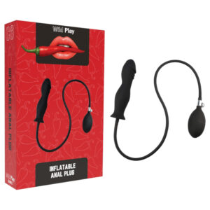 Erospace Wild Play - nafukovací anální kolík (černý)
