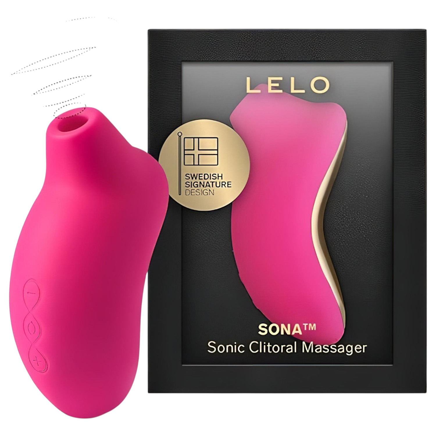 LELO Sona - stimulátor klitorisu s vlnami - červená