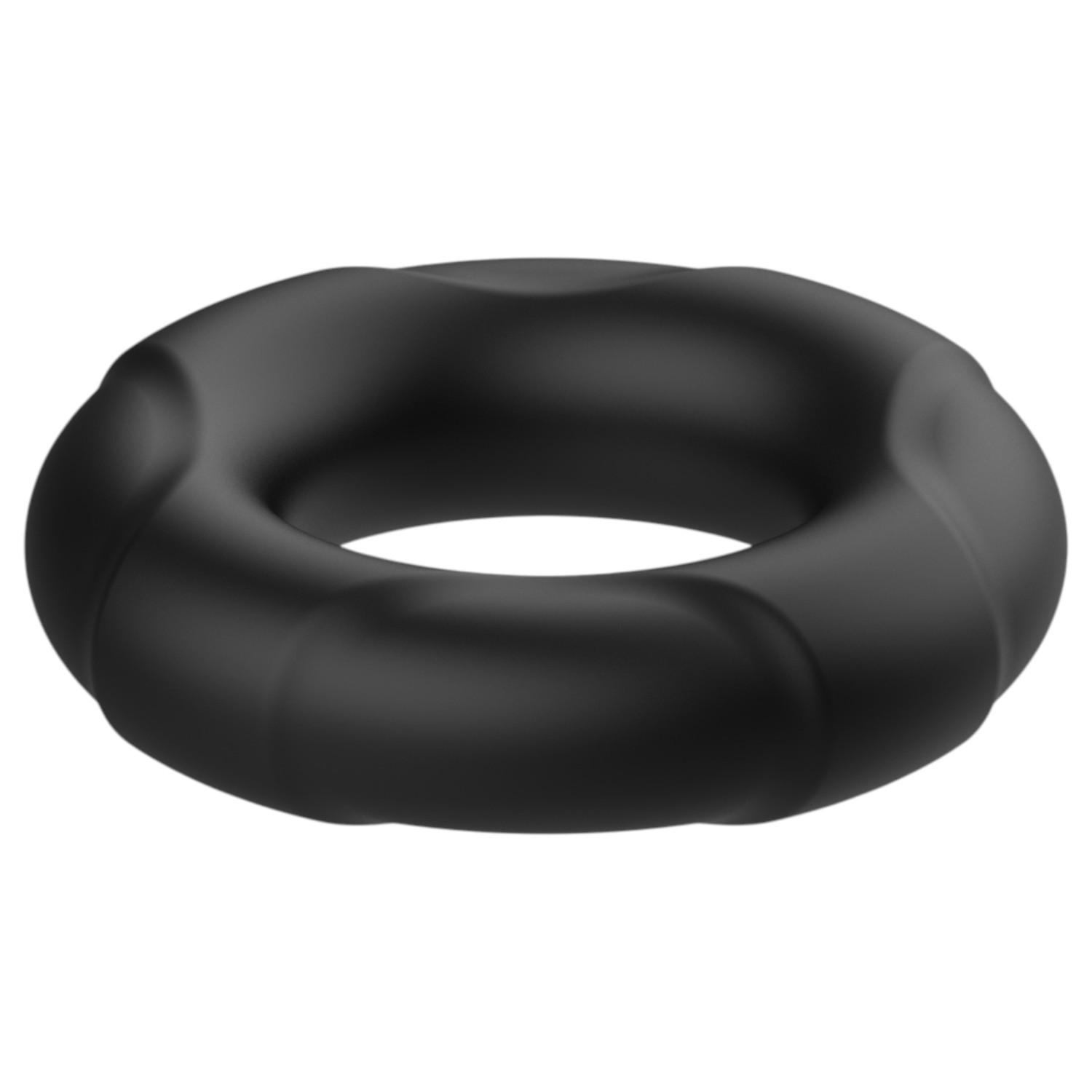Pulselock Cirkl - silikonový penisový kroužek (černý) - 22 mm