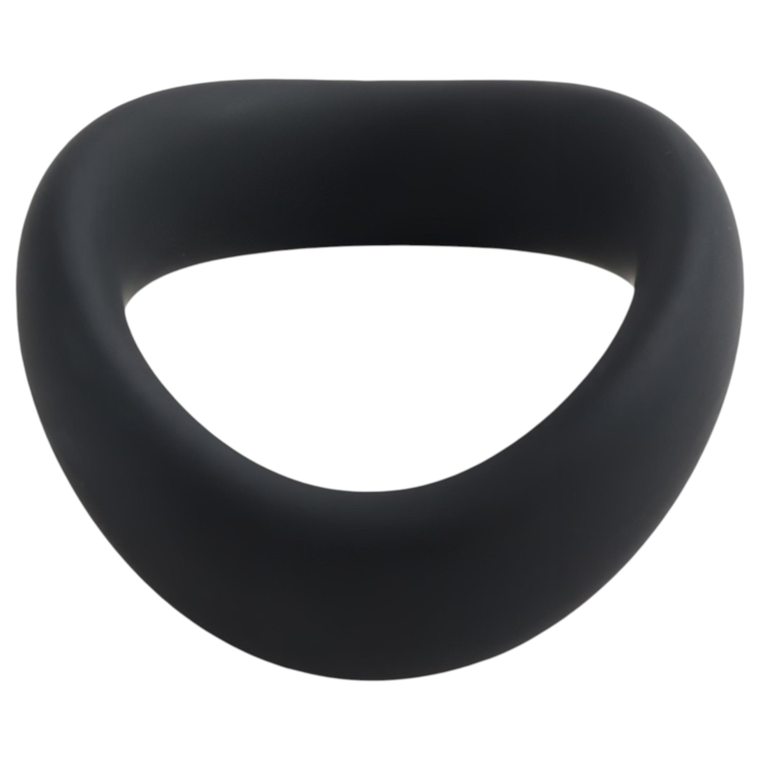 Pulselock Cocktura - kroucený silikonový kroužek na varlata (černý) - 5 cm