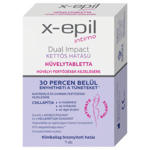 X-Epil Intimo Dual Impact - vaginální tablety - dvojitý účinek - 7 ks
