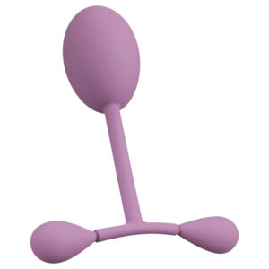 You2Toys - silikonový intimní trenažér s pohyblivými závažími - 78 g (fialový)